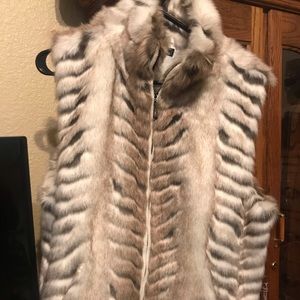 Faux fur vest